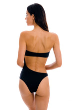 Laden Sie das Bild in den Galerie-Viewer, Model Back: Rio De Sol Badeanzug Preto Body-Rio