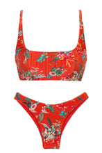 Laden Sie das Bild in den Galerie-Viewer, Product Front: Rio De Sol Set Set Wildflowers Bra-Sport Lisboa