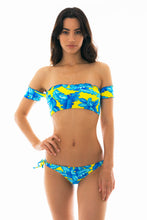 Laden Sie das Bild in den Galerie-Viewer, Image 06: Rio De Sol Oberteil Top Palmeira Azul Off Shoulder