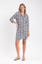 Laden Sie das Bild in den Galerie-Viewer, Image 07: Rio De Sol Hemdblusenkleid Ikat Chemise