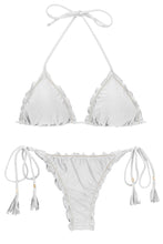 Laden Sie das Bild in den Galerie-Viewer, Product Front: Rio De Sol Set Set Shimmer-White Frufru-Fio