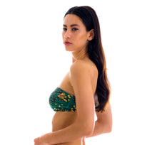 Laden Sie das Bild in den Galerie-Viewer, Image 08: Rio De Sol Oberteil Top Roar-Green Bandeau-Reto