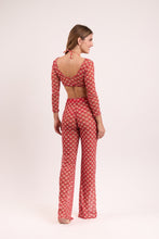 Laden Sie das Bild in den Galerie-Viewer, Model Back: Rio De Sol Strandhosen Floral-Scales Pants Lana