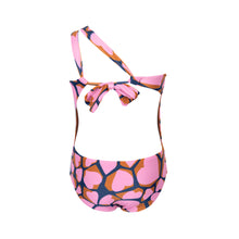Laden Sie das Bild in den Galerie-Viewer, Product Back: Rio De Sol Mädchen-Badeanzug Amore-Pink Santorini-Kids