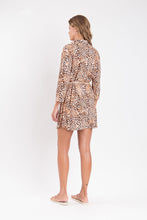 Laden Sie das Bild in den Galerie-Viewer, Image 08: Rio De Sol Hemdblusenkleid Leopard Chemise