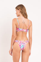 Laden Sie das Bild in den Galerie-Viewer, Model Back: Rio De Sol Set Set Splash Bandeau-Reto Highleg