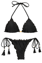 Laden Sie das Bild in den Galerie-Viewer, Product Front: Rio De Sol Set Set Shimmer-Black Frufru-Fio