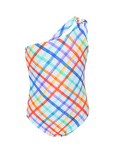 Laden Sie das Bild in den Galerie-Viewer, Product Front: Rio De Sol Mädchen-Badeanzug Square Santorini-Kids