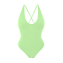 Laden Sie das Bild in den Galerie-Viewer, Product Front: Rio De Sol Badeanzug Sand-Menta Sunny
