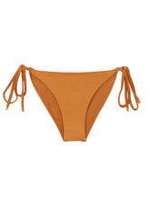 Laden Sie das Bild in den Galerie-Viewer, Product Front: Rio De Sol Unterteil Bottom Shimmer-Nocciola Cheeky-Tie-Gold