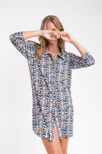 Laden Sie das Bild in den Galerie-Viewer, Image 08: Rio De Sol Hemdblusenkleid Ikat Chemise