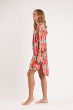 Laden Sie das Bild in den Galerie-Viewer, Image 05: Rio De Sol Hemdblusenkleid Sea-Bloom Chemise Gabriele