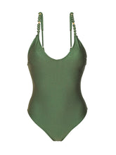 Laden Sie das Bild in den Galerie-Viewer, Product Front: Rio De Sol Badeanzug Shimmer-Croco Hype-Noa