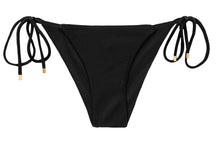 Laden Sie das Bild in den Galerie-Viewer, Product Front: Rio De Sol Unterteil Bottom Shimmer-Black Cheeky-Tie