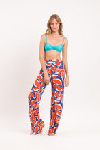 Laden Sie das Bild in den Galerie-Viewer, Image 09: Rio De Sol Strandhosen Leaves Wide Pants