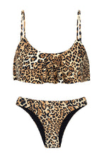 Laden Sie das Bild in den Galerie-Viewer, Product Front: Rio De Sol Set Leopardo Babado