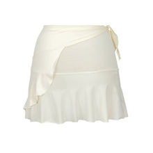 Laden Sie das Bild in den Galerie-Viewer, Product Back: Rio De Sol Strandrock Off-White Mini Skirt