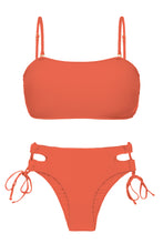Laden Sie das Bild in den Galerie-Viewer, Product Front: Rio De Sol Set Set Light-Peach Bandeau-Reto Madrid