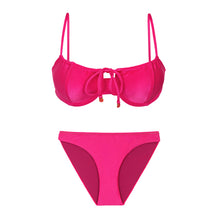 Laden Sie das Bild in den Galerie-Viewer, Product Front: Rio De Sol Set Set Shimmer-Olinda Balconet-Tie Essential-Comfy