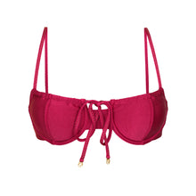 Laden Sie das Bild in den Galerie-Viewer, Product Front: Rio De Sol Oberteil Top Shimmer-Desejo Balconet-Tie