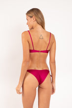 Laden Sie das Bild in den Galerie-Viewer, Model Back: Rio De Sol Oberteil Top Shimmer-Desejo Balconet-Tie