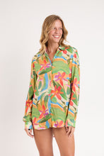 Laden Sie das Bild in den Galerie-Viewer, Image 02: Rio De Sol Hemdblusenkleid Tropical Shirt Greta