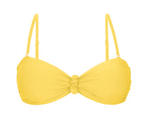 Laden Sie das Bild in den Galerie-Viewer, Product Front: Rio De Sol Oberteil Top Amarelo Bandeau-Crispy
