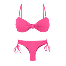 Laden Sie das Bild in den Galerie-Viewer, Product Front: Rio De Sol Set Set Mtx-Ultrapink Bandeau-Joy Angel
