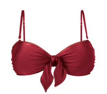 Laden Sie das Bild in den Galerie-Viewer, Product Front: Rio De Sol Oberteil Top Shimmer-Divino Bandeau-Knot
