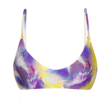 Laden Sie das Bild in den Galerie-Viewer, Product Front: Rio De Sol Oberteil Top Tiedye-Purple Bralette
