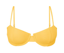 Laden Sie das Bild in den Galerie-Viewer, Product Front: Rio De Sol Oberteil Top Malibu-Yellow Balconet
