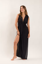 Laden Sie das Bild in den Galerie-Viewer, Black Long Dress Soleil
