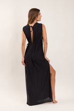 Laden Sie das Bild in den Galerie-Viewer, Black Long Dress Soleil
