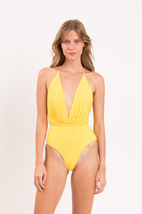 Model Front: Rio De Sol Badeanzug Amarelo New Vegas