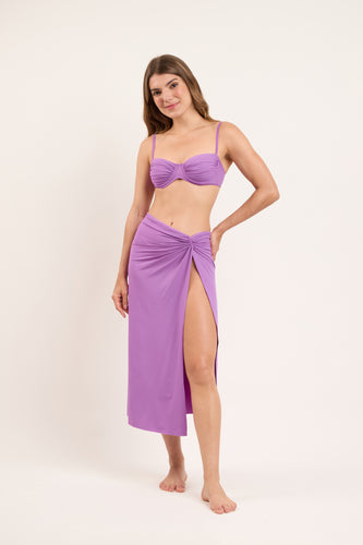 Model Front: Rio De Sol Strandrock Bio-Floreira Long Skirt Knot