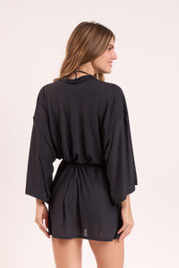 Image 08: Rio De Sol Kaftans/Cover-Ups Black Kimono