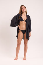 Laden Sie das Bild in den Galerie-Viewer, Image 10: Rio De Sol Kaftans/Cover-Ups Black Kimono
