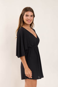 Image 02: Rio De Sol Strandkleid Black Mini Dress