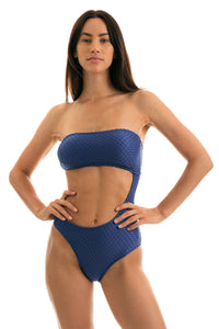 Model Front: Rio De Sol Badeanzug Body Kiwanda Denim Rio