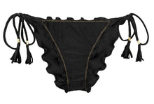 Laden Sie das Bild in den Galerie-Viewer, Product Front: Rio De Sol Unterteil Bottom Shimmer-Black Frufru-Comfy
