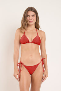 Model Front: Rio De Sol Unterteil Bottom Shimmer-Liquor Cheeky-Tie