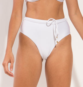 Image 10: Rio De Sol Unterteil Bottom Shimmer-White Belted-High-Waist