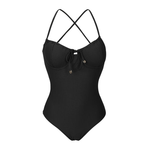 Product Front: Rio De Sol Badeanzug Dots-Black Julia