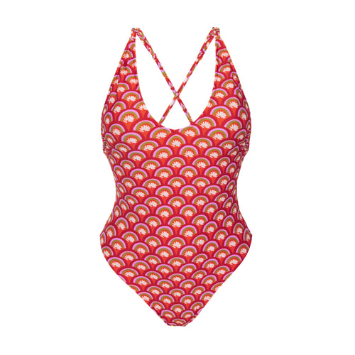 Product Front: Rio De Sol Badeanzug Floral-Scales Sunny