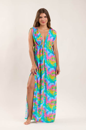 Model Front: Rio De Sol Strandkleid Fusion Long Dress Soleil