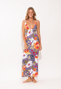 Model Front: Rio De Sol Strandkleid Garden-Flower Saida Yara
