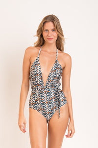 Model Front: Rio De Sol Badeanzug Ikat New Vegas