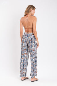 Model Back: Rio De Sol Strandhosen Ikat Wide Pants