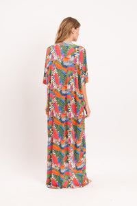 Model Back: Rio De Sol Strandkleid Jungle Long Dress