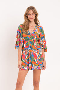 Model Front: Rio De Sol Strandkleid Jungle Mini Dress